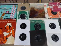 Selection of Records. The Beatles 45 RPM records all Parlophone (10). and various other records