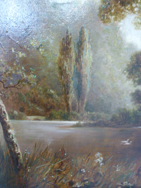 J.W. Gozzard [1848-1918], signed lower left oil on canvas, 20" x 30", An English rural landscape - Image 5 of 7