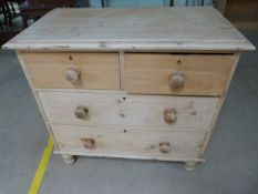 Antique pine chest of drawers