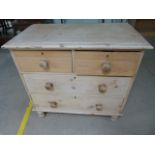 Antique pine chest of drawers