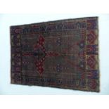 Old Balochi rug 136 x 100