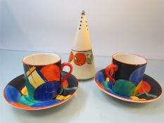 Susie Cooper for Gray's Pottery. (Design no 7960) Painted with a Geometric arrangements of circles