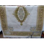 Large beige ground oriental style rug