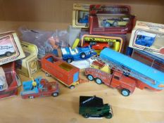 Collection of Diecast vehicles to include Corgi Chipperfield Circus with toy animals.