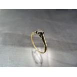 18ct Diamond Solitaire ring. The diamond set in Platinum with 18ct gold shank.HG & S Approx Weight -