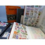 Collection of stamp albums and mixed stamps etc