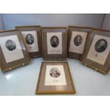 Set of six etchings depicting Noblemen and Admirals. 1) Sir John Lock plublished by Bunney and Gold.