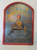 Vintage pub sign 'Captain Marriott'