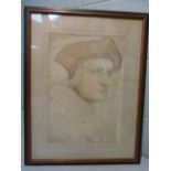 The Medici Society - An original print from the original sketch by Holbein of Sir Thomas Moore/More.