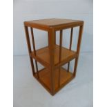 Mid century danish made teak book display unit.