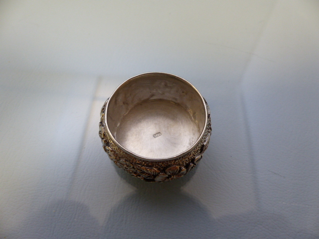 Silver salt and matching spoon - Image 4 of 5