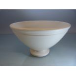 Keith Murray for Wedgwood Moonstone glazed bowl of tapering form.