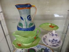 Collectable china to include Myott 8388 floral jug, Carlton Ware and a Shelley dressing pot in the