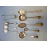 Hallmarked silver teaspoons with beaded decoration, Birmingham 1930. Another Sheffield 1935 and a