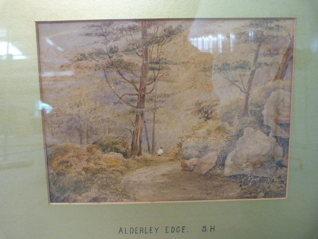 Pair of Views - Watercolours Titled 'Alderley Edge and Williamson's Farm, Alderley Edge' by S.H - Image 5 of 7