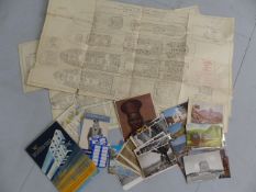 Small collection of Post Cards of South Africa along with Ship layouts and a South African Airways