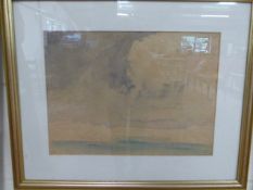 Philip Wilson Steer watercolour sketch. Signed to lower left on embossed paper saying 'Dixons, David