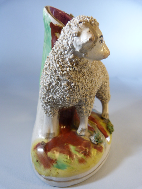 Early Staffordshire spill vase of a sheep - Image 5 of 8