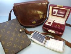 Louis Vuitton Address book/Calendar, along with 'The Bridge' Italian leather satchel bag and two