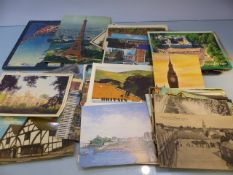 Collection of vintage postcards.