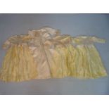 Early Clothing - Set of 5 silk, lace and satin evening / party dresses, dating from circa late