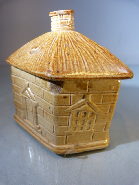Early 19th Century Brampton Pottery - Salt Glazed Tobacco Jar in the form of a house. - Image 2 of 6