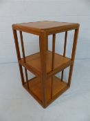 Mid century danish made teak book display unit.