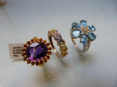 A selection of three boxed rings