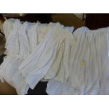 Selection of Victorian Lacework and linen dresses and under Garments (Childrens)