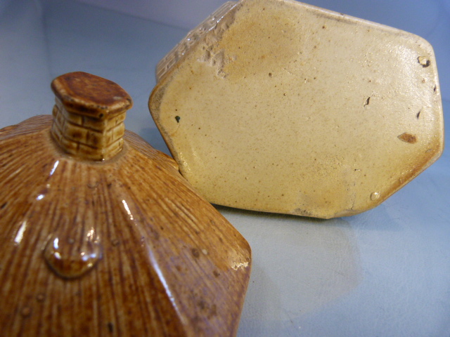 Early 19th Century Brampton Pottery - Salt Glazed Tobacco Jar in the form of a house. - Image 6 of 6