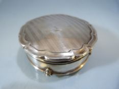 Georgian silver lidded trinket box - Hallmarks Rubbed. Makers Mark H.M (Poss Birmingham by Henry