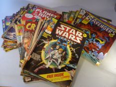 A collection of mostly Marvel comics to include some 1st editions titles include Planet of the