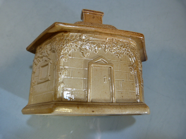 Early 19th Century Brampton Pottery house - Salt glazed and decorated with vine leaves. - Image 9 of 9