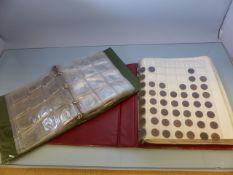 Two coin Albums displaying various coin collections in sequential year order