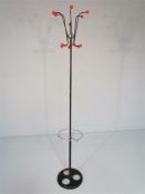 Mid Century Atomic Sputnik hat, coat and umbrella stand.