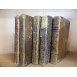 Antiquarian books - Five 18th Century books on England and Wale - Volumes 5,6,7,8 and 10. Bound in