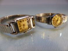 Two vintage stainless steel watches by MOVADO & CRUSADER