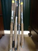 Six vintage fishing rods to include examples such as - Fuji Seat, E.R Craddock etc