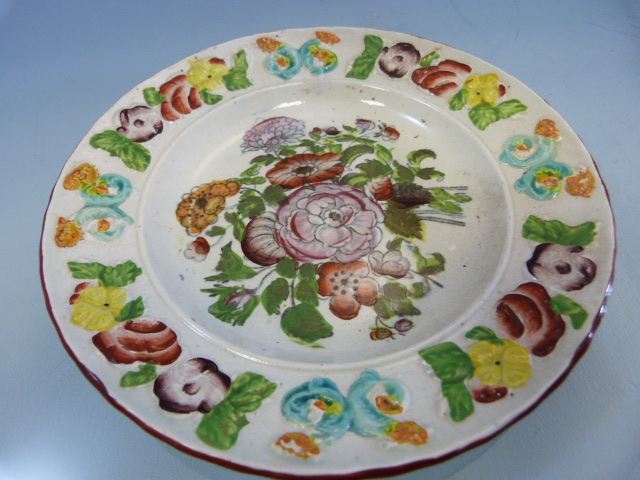Staffordshire Lustre childrens plates c.1800's. 6 Various plates depicting scenes. One of Windsor - Image 17 of 32