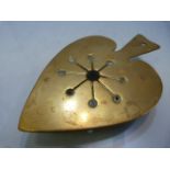 Unusual Trench Art brass trivet, with impressed instructions to base on how to load a firearm -