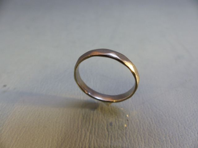 Platinum Band/ring size M (total weight approx 3.4g) - Image 3 of 4