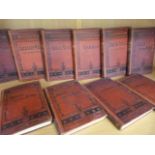 Set of 10 Aflred Tennyson Cabinet edition books Dated 1875. Missing two. From a set of Twelve