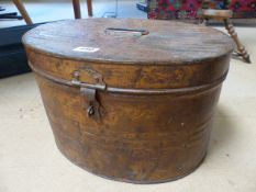 Victorian Tin Hat box