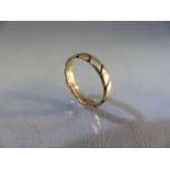 9ct hallmarked multi coloured Gold ring size N (total weight approx 2.3g)