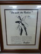Advertising poster for Radiac Rex.