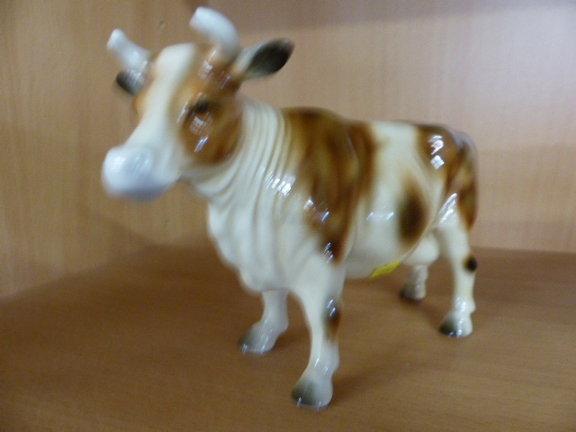 Goebel figure of a bull and one other unmarked cow. - Image 3 of 4