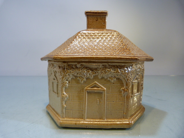 Early 19th Century Brampton Pottery house - Salt glazed and decorated with vine leaves. - Image 2 of 9