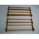 Pair of Golden Dawn Ercol plate racks