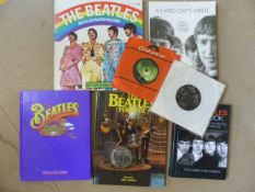The Beatles - Related ephemera consisting of books and two singles 'Something' and 'I want to hold