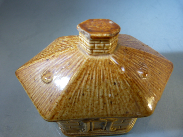 Early 19th Century Brampton Pottery - Salt Glazed Tobacco Jar in the form of a house. - Image 4 of 6